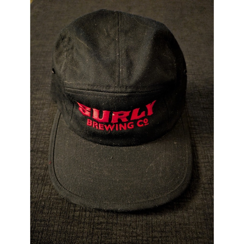 Surly 5 Panel Hat Cap Mens Black‎ Minnesota Brewing Company Beer